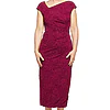 FAY ASYMMETRICAL MIDI GOWN IN WINE
