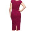 FAY ASYMMETRICAL MIDI GOWN IN WINE