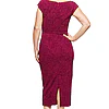 FAY ASYMMETRICAL MIDI GOWN IN WINE