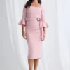 Nancy Midi Blush front view