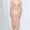 Vena Midi Sequined Lace in Pink Mother of the Groom Dress