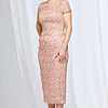 Vena Midi Sequined Lace in Pink Mother of the Groom Dress