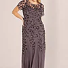 Julia Floral Beaded Gown Adrianna Papell – Moonscape