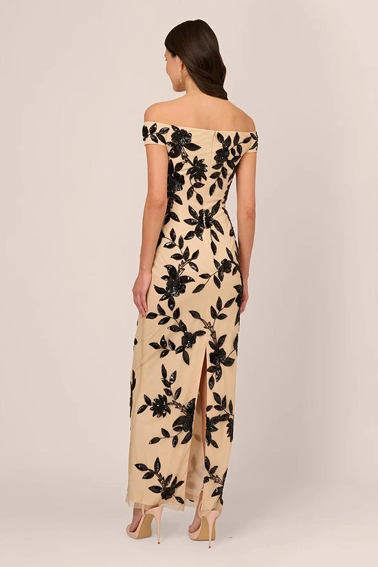 Black Beaded Nude Mother of the Bride Groom Dresses Australia
