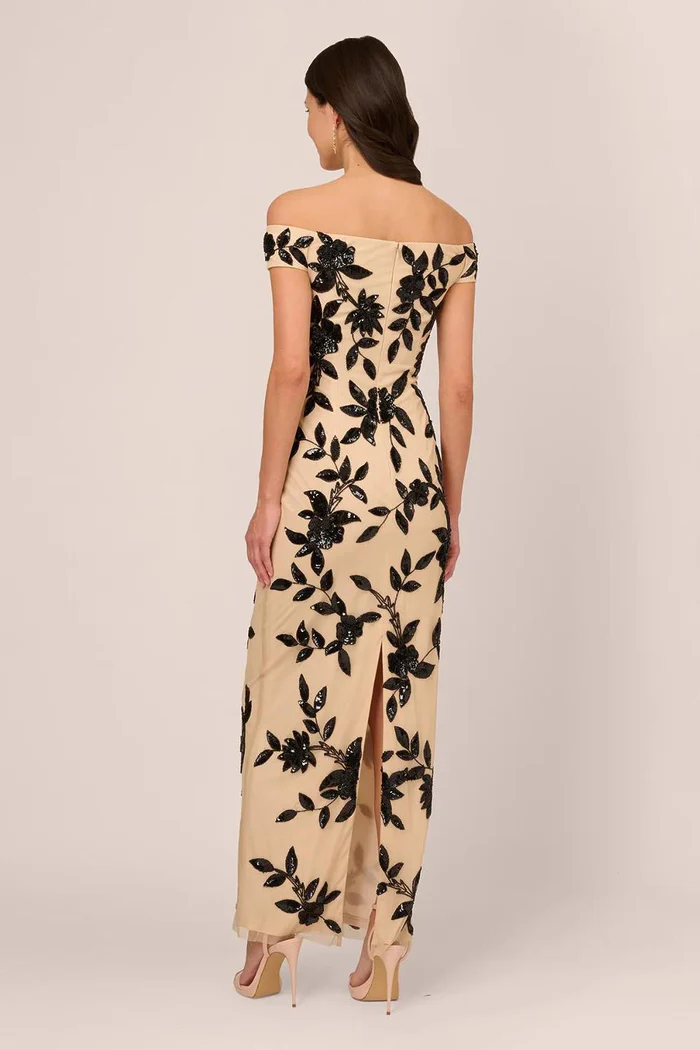 Black Beaded Nude Mother of the Bride Groom Dresses Australia