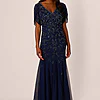 Laurie Mermaid Beaded Navy Mother of the Bride & Groom Dress
