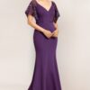 Purple Mother of the Bride dress