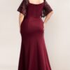 Burgundy Mother of the Groom dress