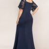 Navy Mother of the groom dress