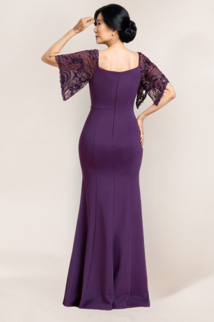 Purple Mother of the Groom dress