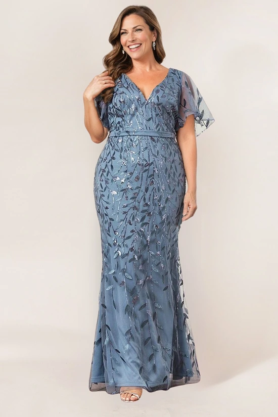 Dusty Blue Mother of the Bride dress