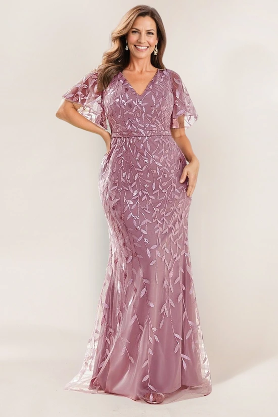 Dusty Pink Mother of the Bride dress