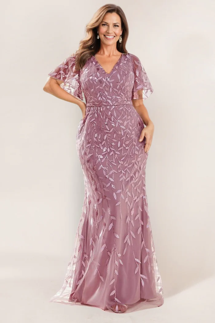 Dusty Pink Mother of the Bride dress