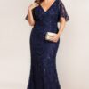 Navy Mother of the Bride dress