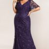 Purple Mother of the Bride dress