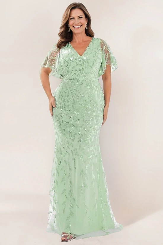 Sage Mother of the Bride dress