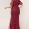 Burgundy Wine Mother of the Groom dress