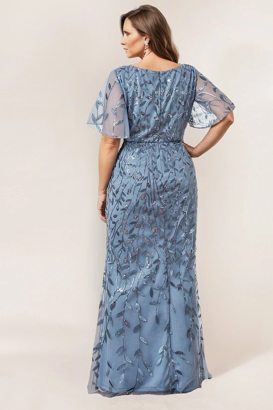 Dusty Blue Mother of the Groom dress