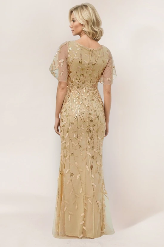 Gold Mother of the Groom dress