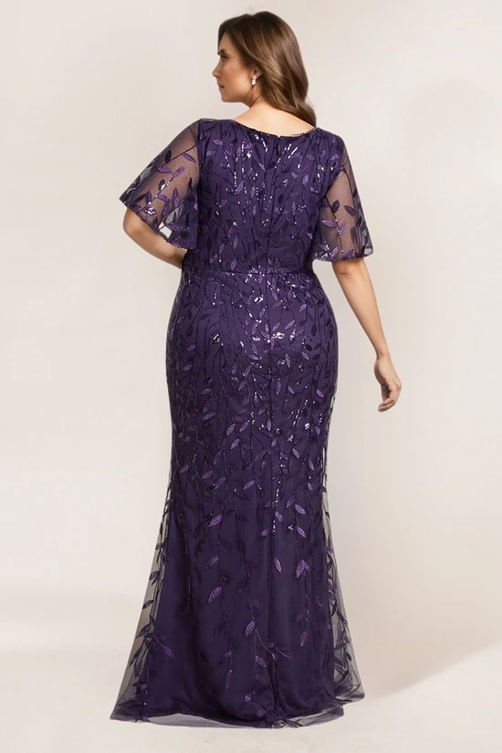 Purple Mother of the Groom dress