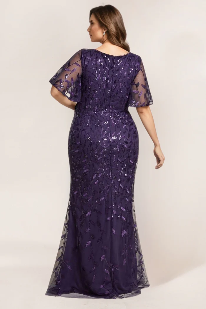 Purple Mother of the Groom dress