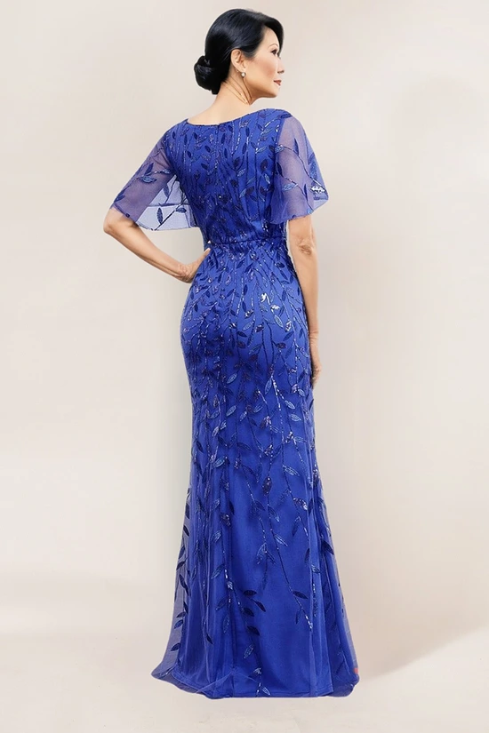Sapphire Blue Mother of the Groom dress