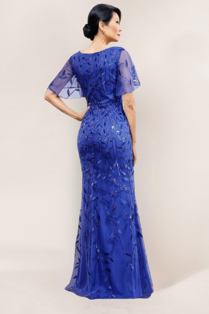 Sapphire Blue Mother of the Groom dress