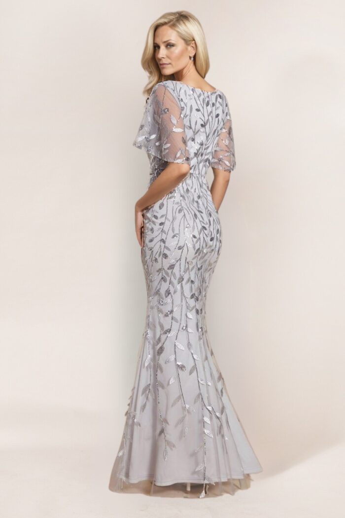 Silver Mother of the Groom dress