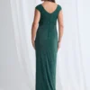 Connie Gown Classic Glamour with Elegant Movement in Emerald Mother of the Bride Dress