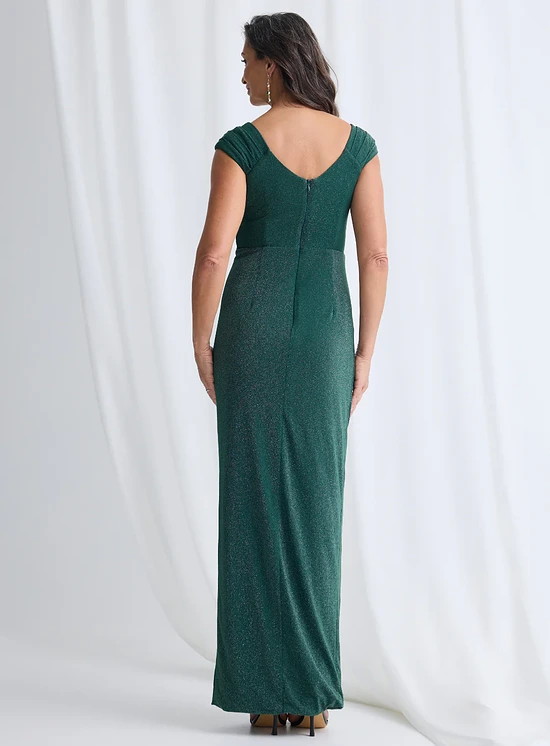 Connie Gown Classic Glamour with Elegant Movement in Emerald Mother of the Bride Dress