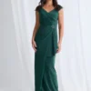 Connie Gown Classic Glamour with Elegant Movement in Emerald Mother of the Bride Dress