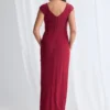 Connie Gown Classic Glamour with Elegant Movement in Wine Mother of the Bride Dress