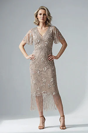 vince brown floral dress Brown Velvet Dress - Bridesmaid Dress main image 1