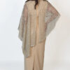 June Dress Soft Sparkle in a Fluid Silhouette in Champagne Mother of the Groom Dress