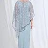 June Dress Soft Sparkle in a Fluid Silhouette in Light Blue Mother of the Groom Dress