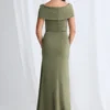 Lana Gown Sculpted Elegance with a Flattering Mermaid Silhouette in Eucalyptus Green Mother of the Groom Dress