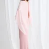 Mannie Dress Textured Elegant Dress in Blush Mother of the Bride Dress