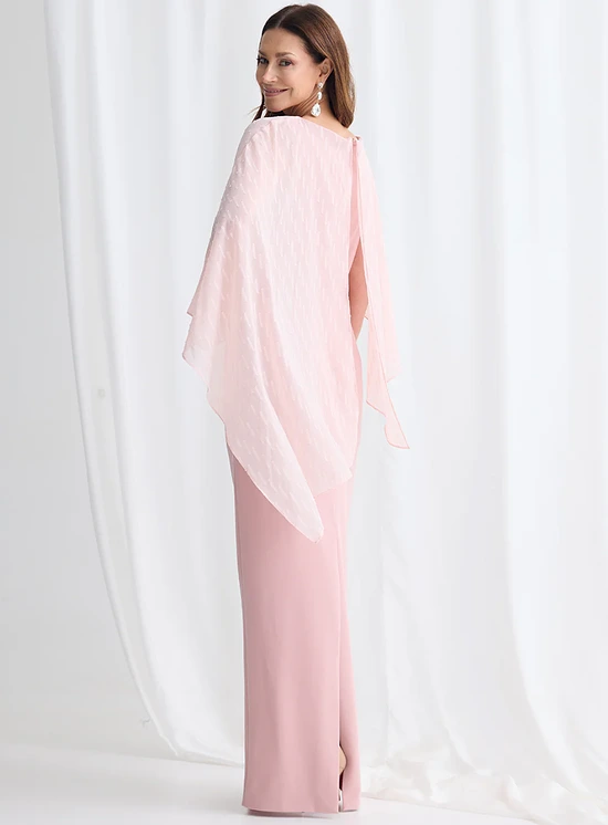 Mannie Dress Textured Elegant Dress in Blush Mother of the Bride Dress