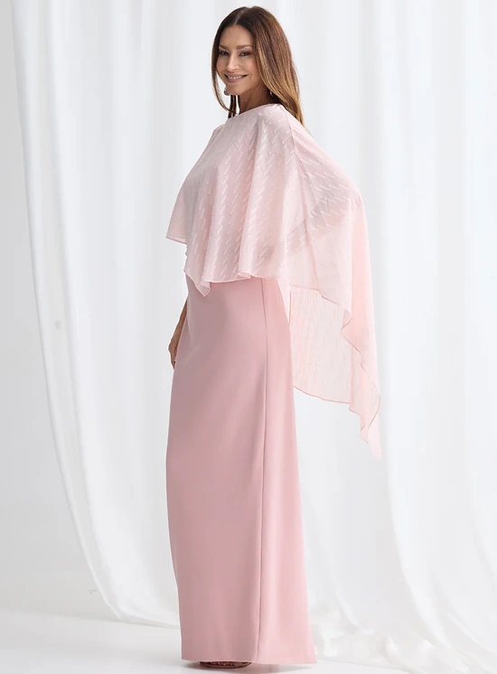 Mannie Dress Textured Elegant Dress in Blush Mother of the Bride Dress