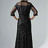 Black Organza Wrap Jacket With Short Sleeves by Adrianna Papell