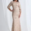 Roxy Refined Gown Sequins with Effortless Comfort in Champagne Mother of the Groom Dress