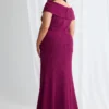 Shari Gown Timeless Lines with Softly Structured Detail in Magenta Mother of the Bride Dress