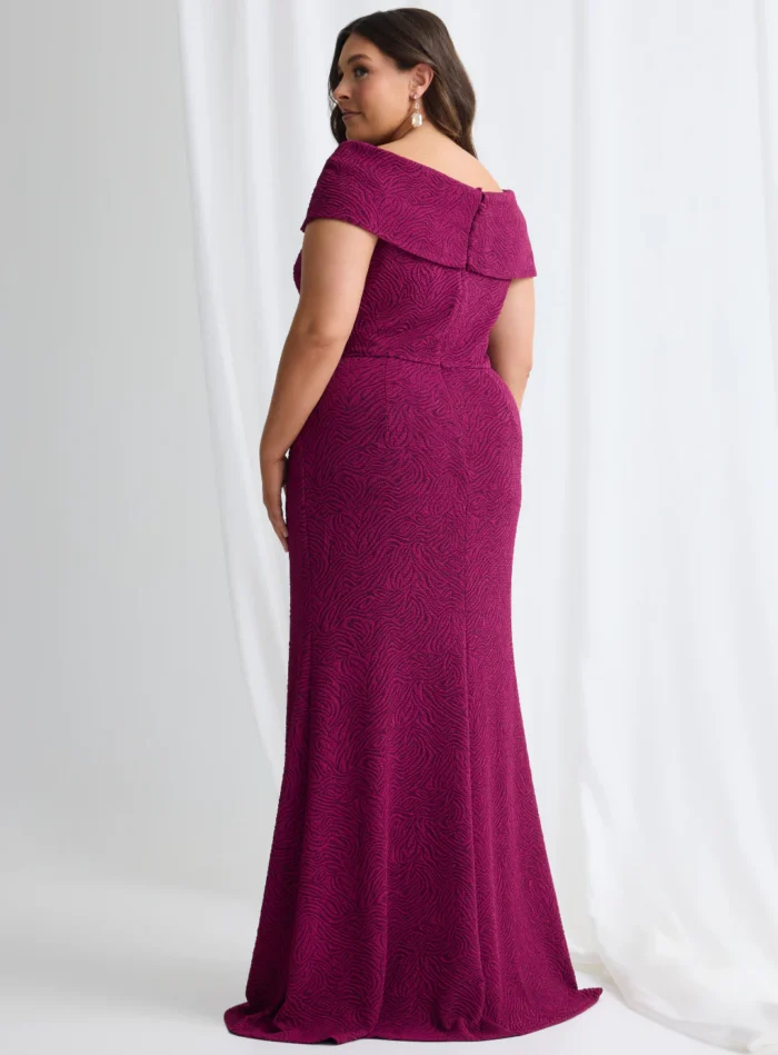 Shari Gown Timeless Lines with Softly Structured Detail in Magenta Mother of the Bride Dress