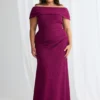 Shari Gown Timeless Lines with Softly Structured Detail in Magenta Mother of the Bride Dress
