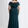 Shari Gown Timeless Lines with Softly Structured Detail in Teal Mother of the Bride Dress
