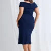 Shari Midi Navy back view