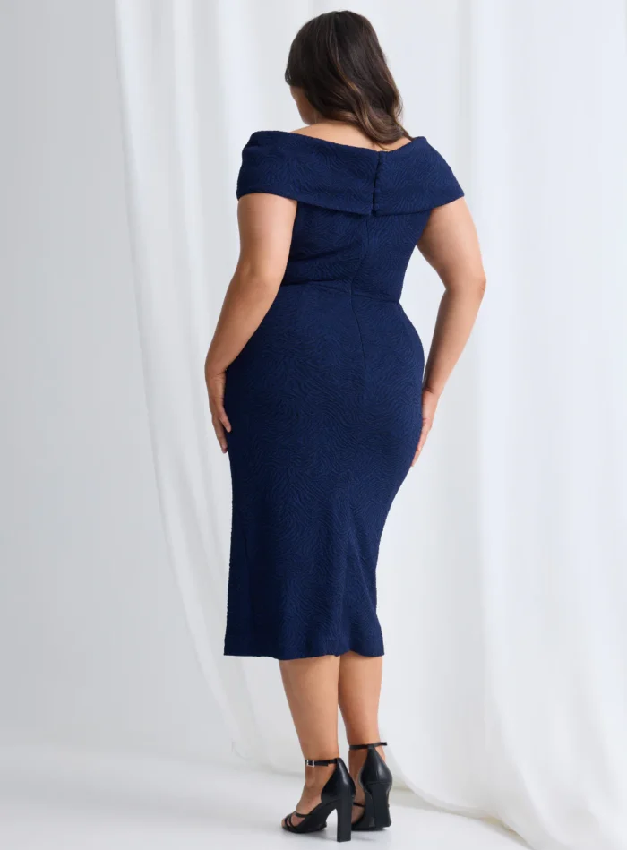 Shari Midi Navy back view