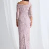 Terrianne Beaded Refined Dress in Blulsh Mother of the Groom Dress