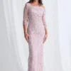 Terrianne Beaded Refined Dress in Blulsh Mother of the Groom Dress