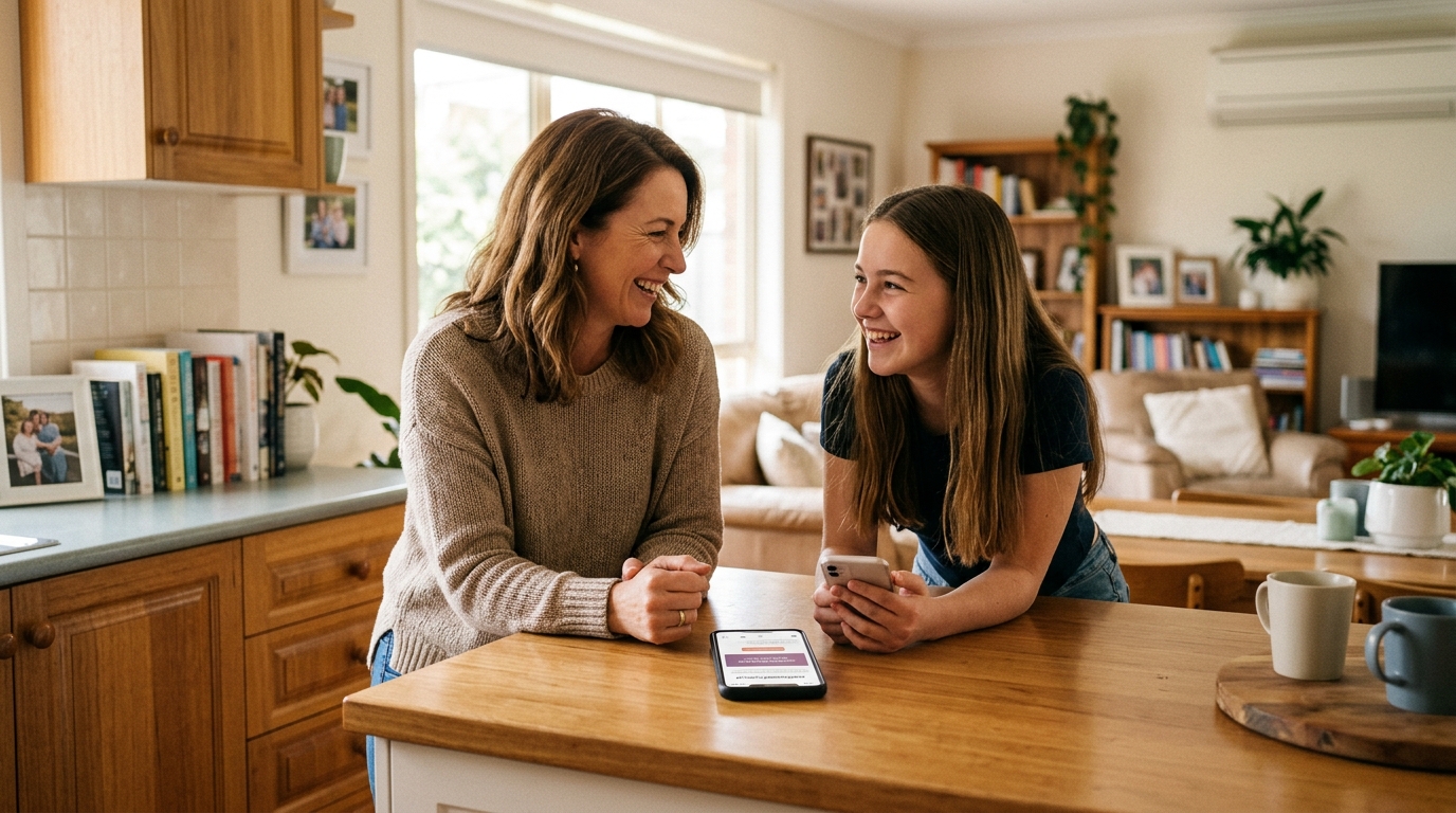 Mid-article supporting image: person interacting with or selecting Find a Mother of, warm authentic moment — for mothers
